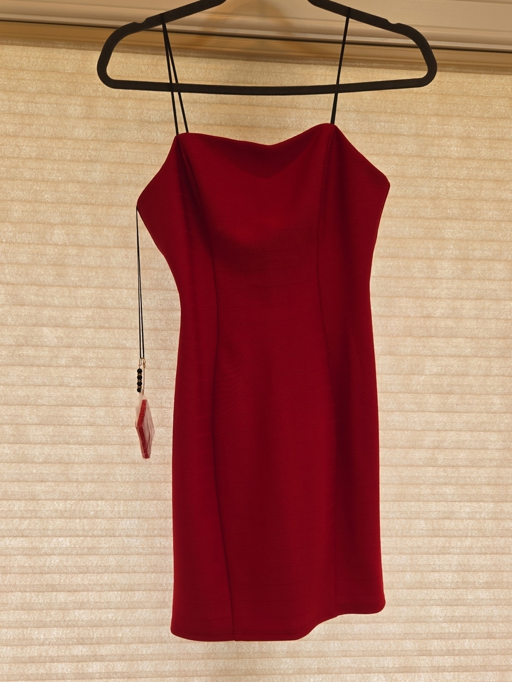 Morgan & Co. Red Spaghetti-Strap Mini Dress